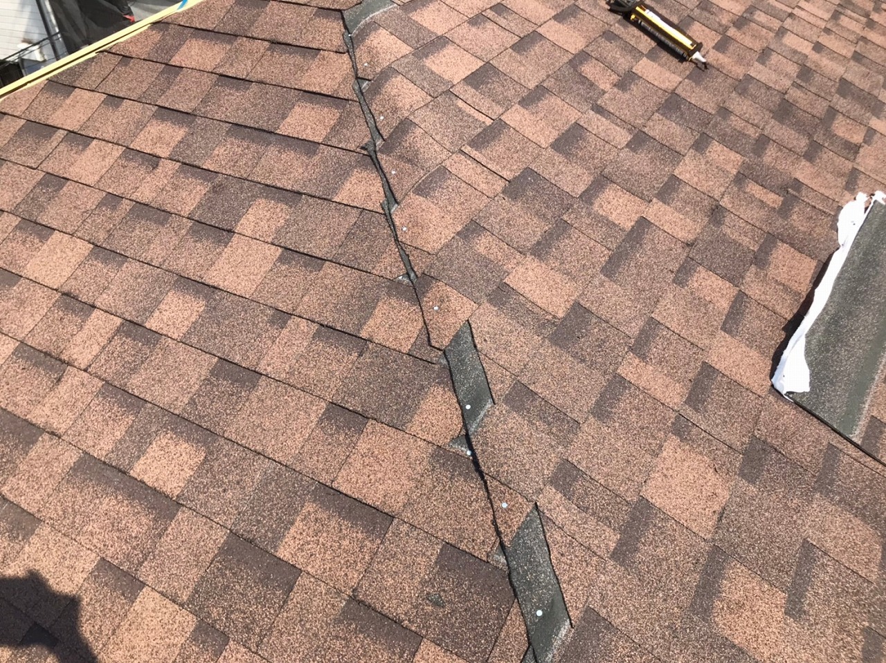 守口市リッジウェイ葺き上げ