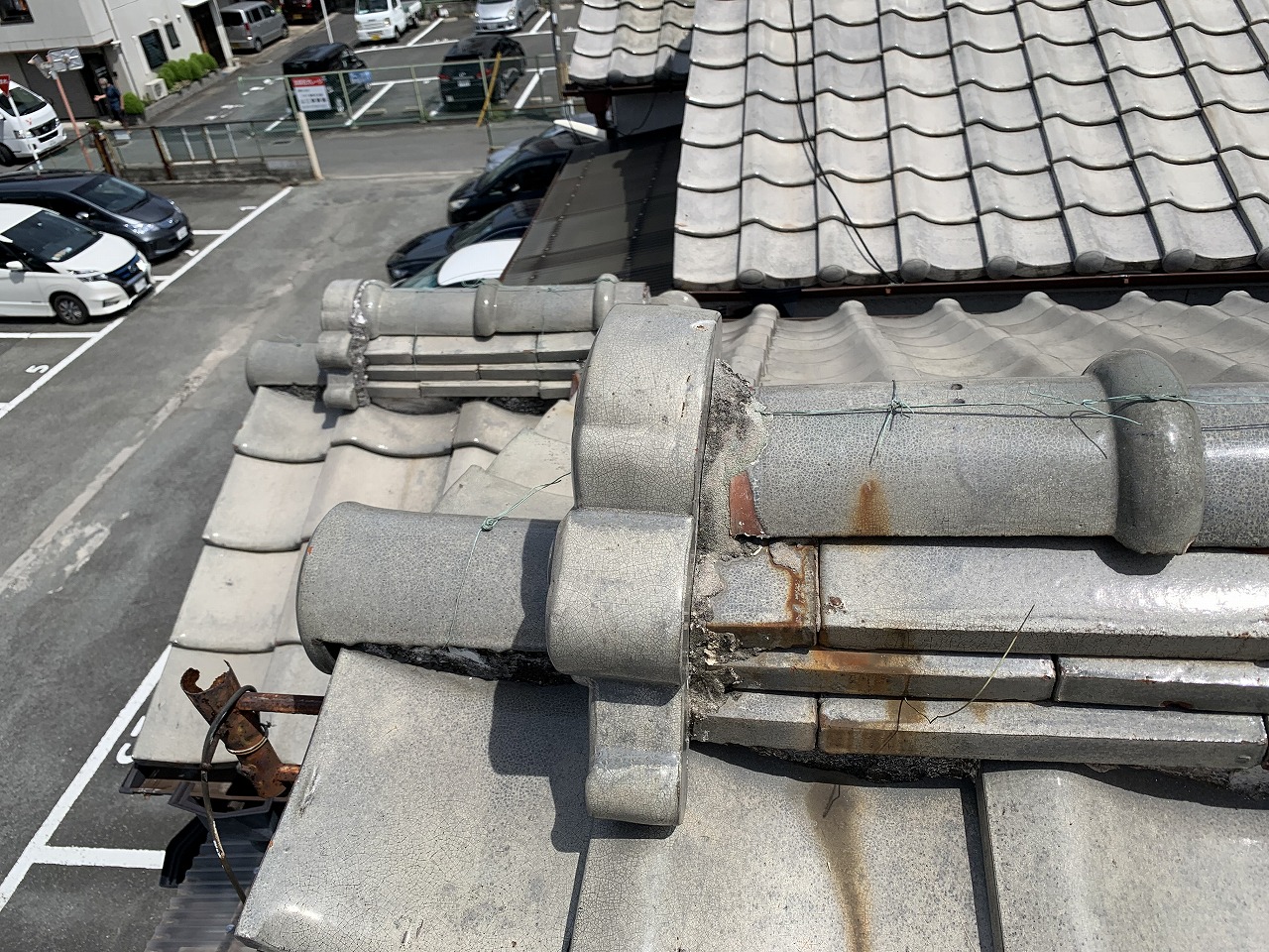 東大阪市棟瓦傷み
