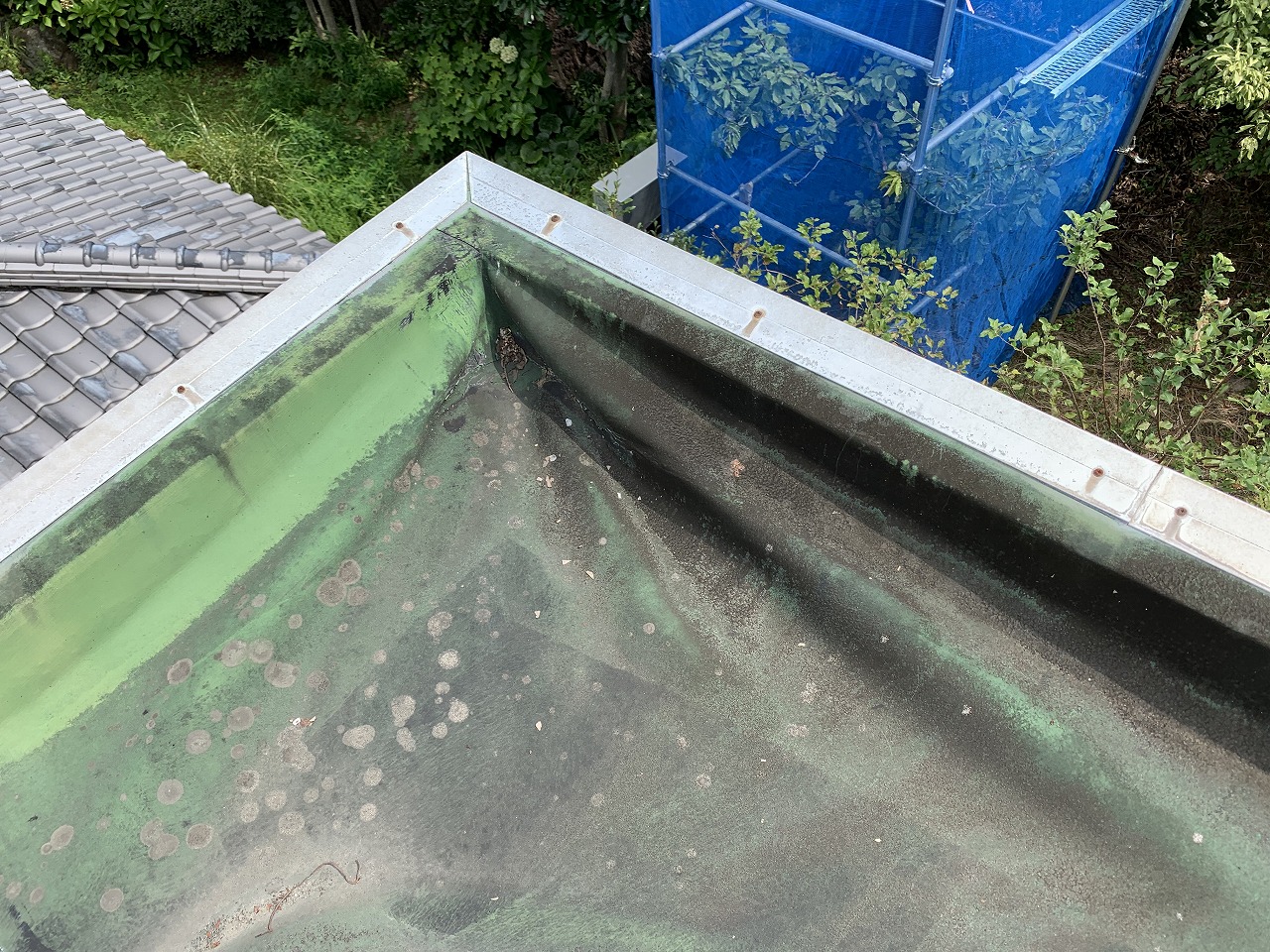 茨木市シ－ト防水シワ