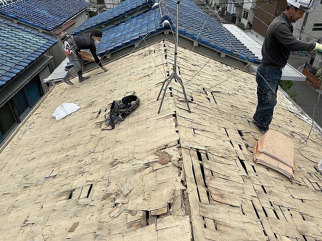 寝屋川市屋根解体