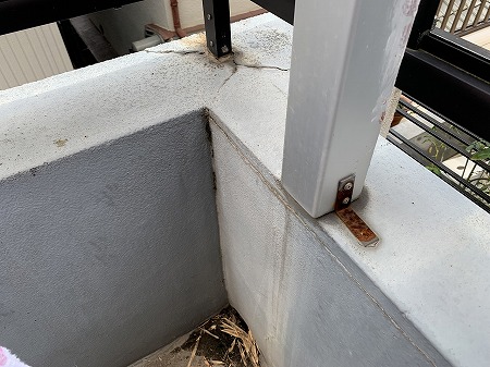 ベランダ排水口詰まり