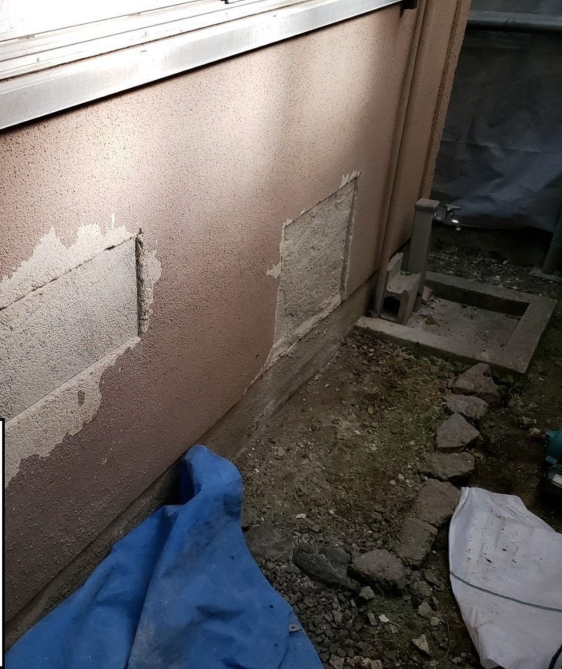 四条畷市外壁補修切り取り