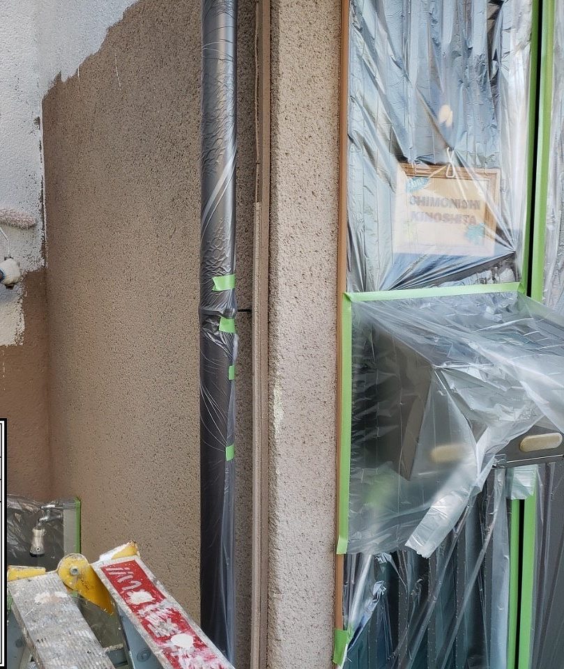 四条畷市外壁下塗り