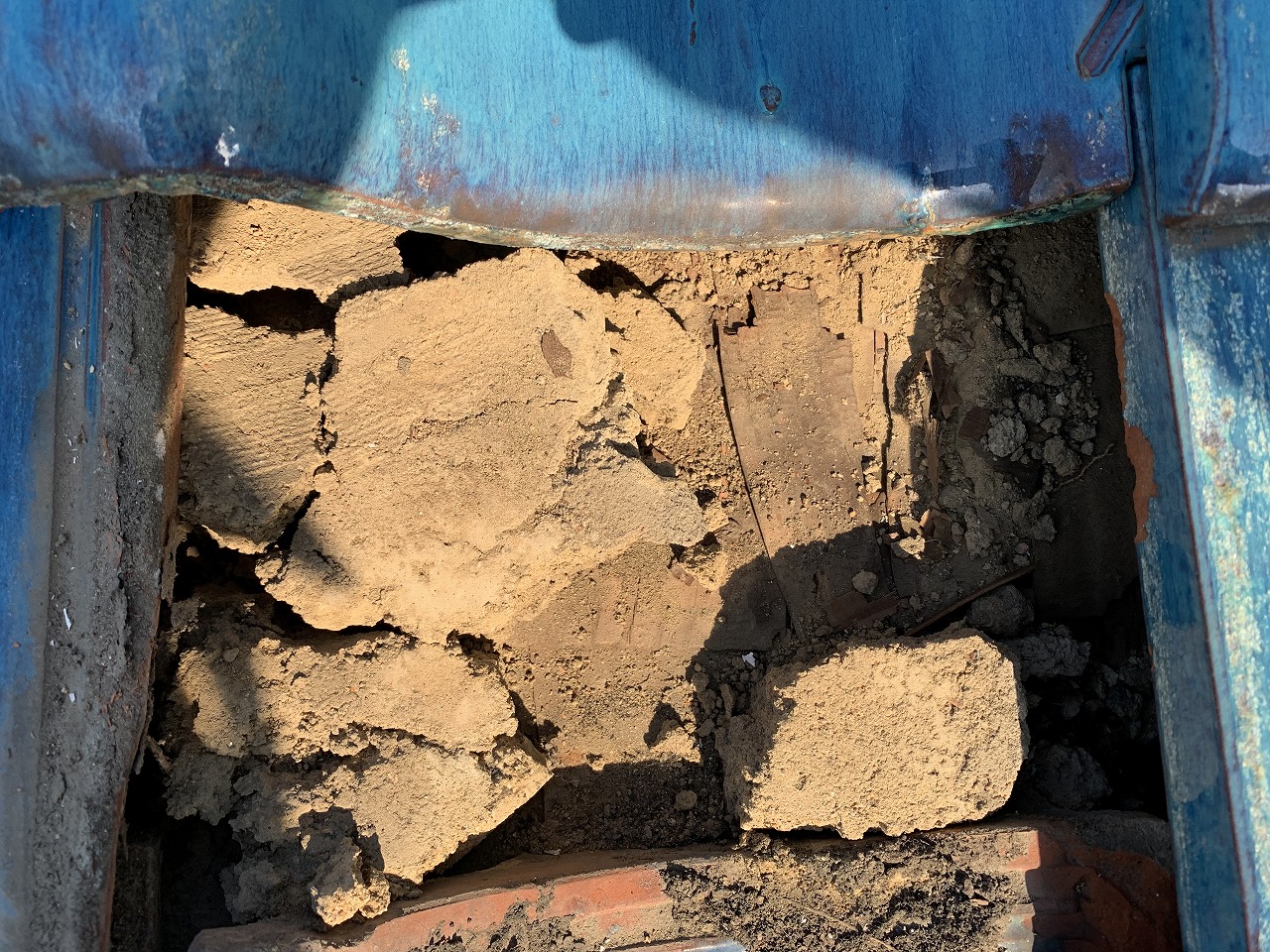 寝屋川市青緑瓦屋根めくり