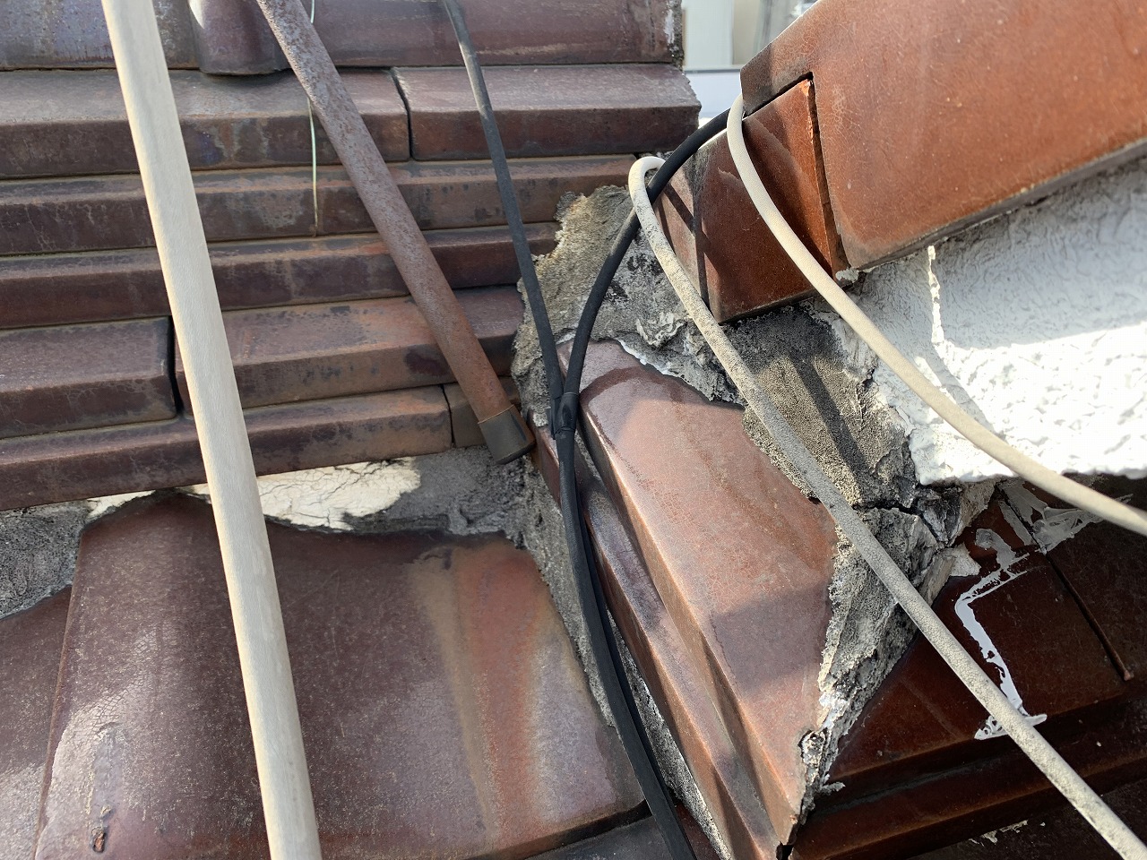 豊中市一段落ち漆喰