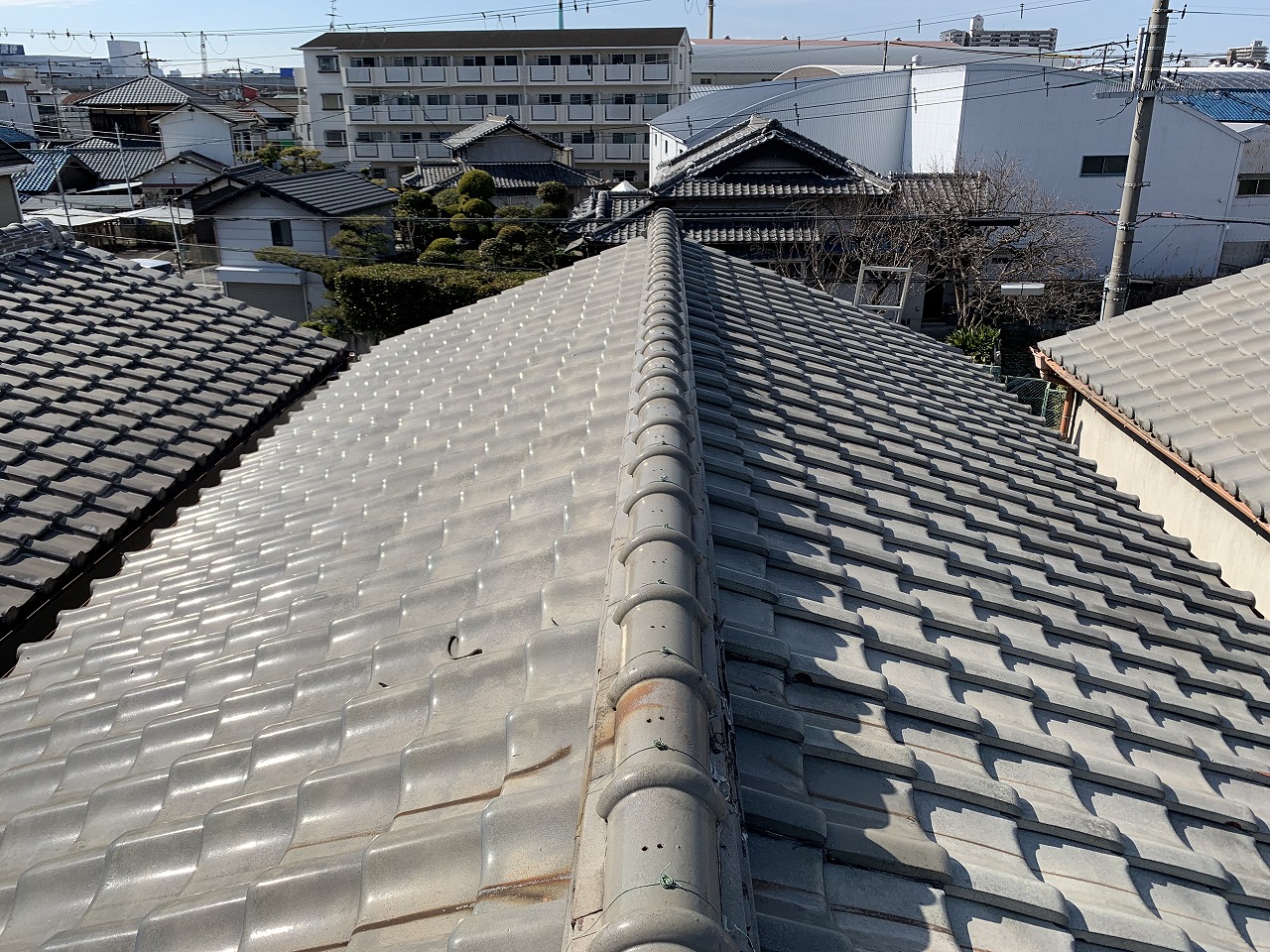 門真市和瓦屋根調査