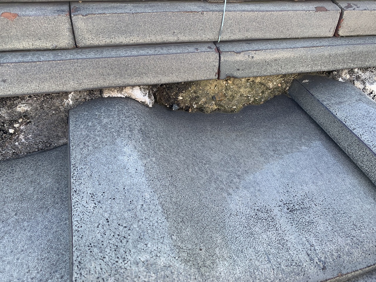 門真市面戸漆喰劣化