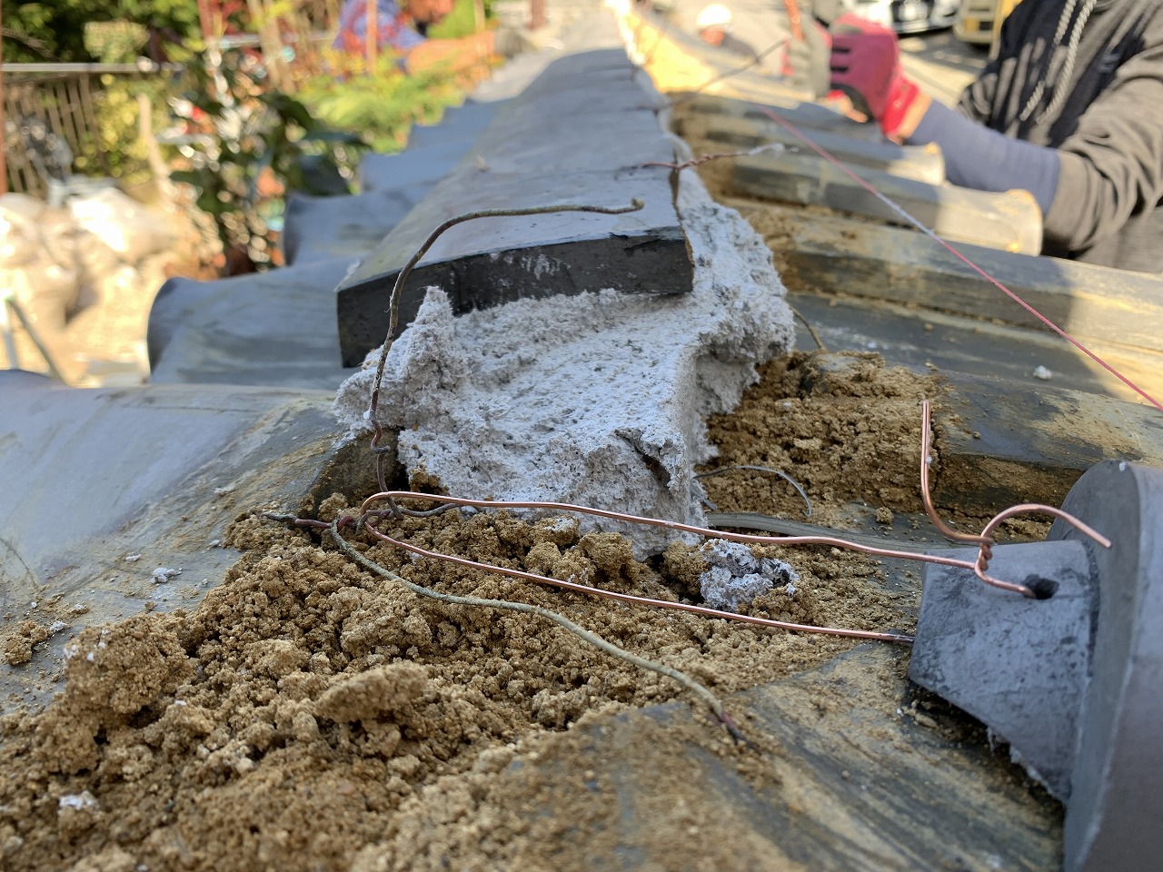 平群町塀一段目