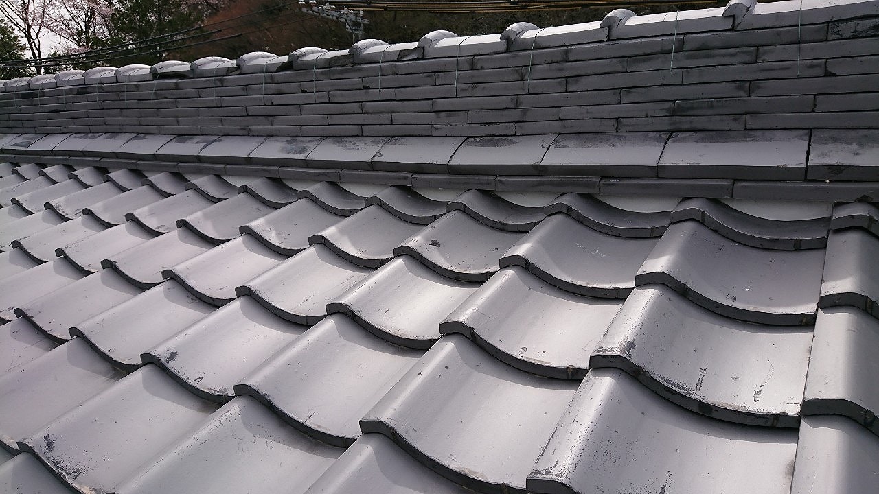 平群町大屋根漆喰