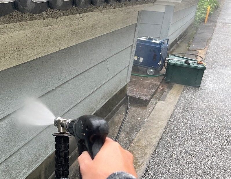 平群町塗装前洗浄