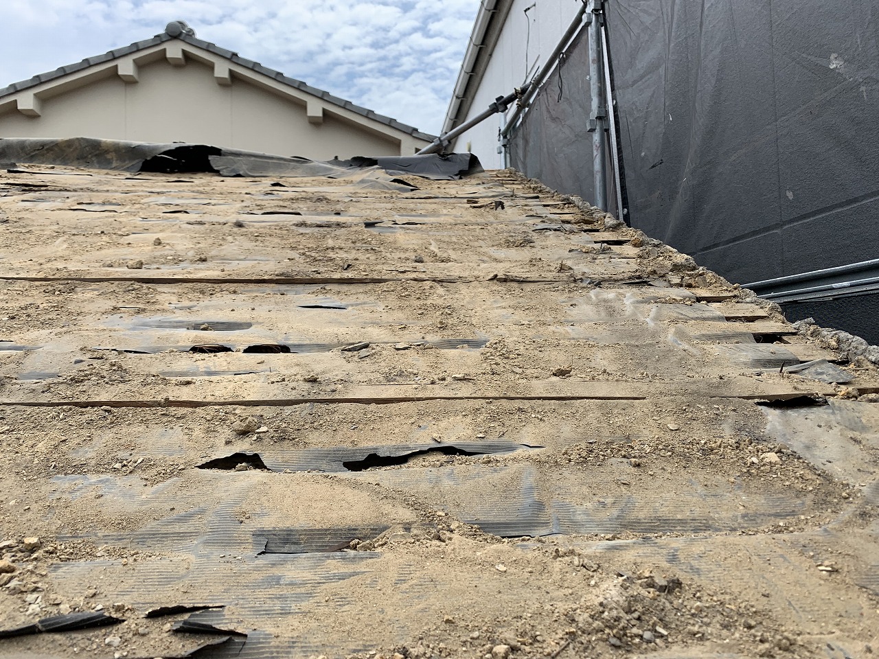 寝屋川市屋根瓦めくり