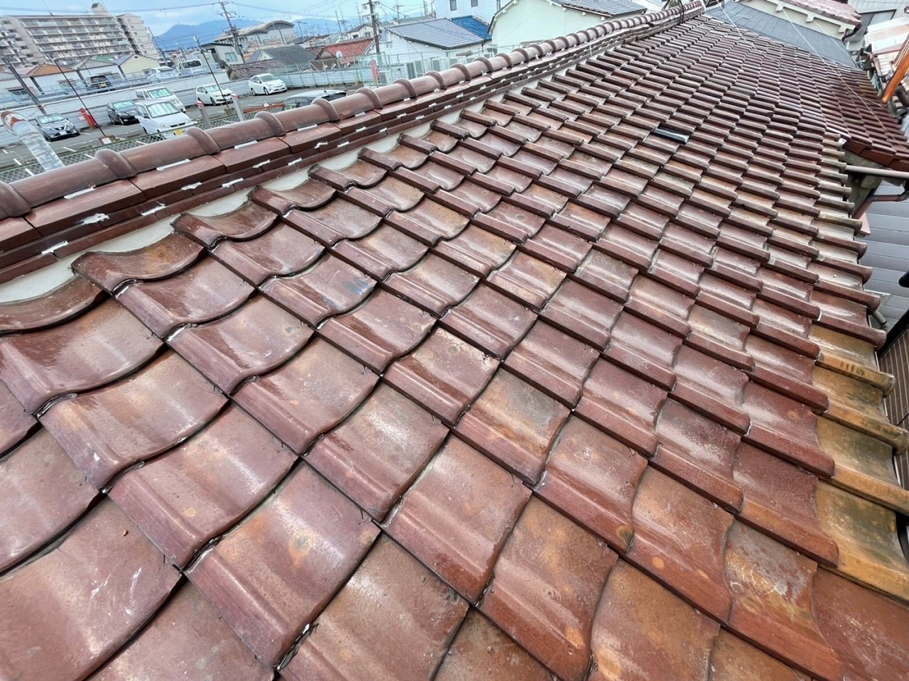 門真市瓦ズレ施工前