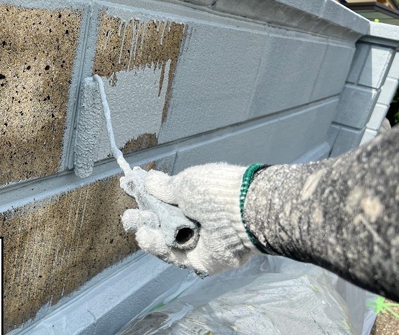 平群町壁中塗り