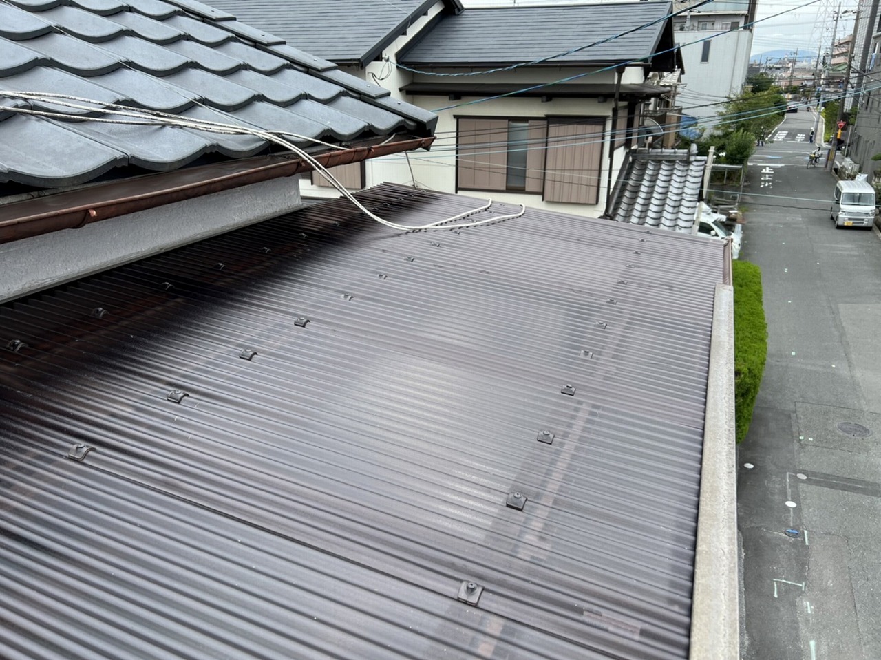 枚方市波板取付完了