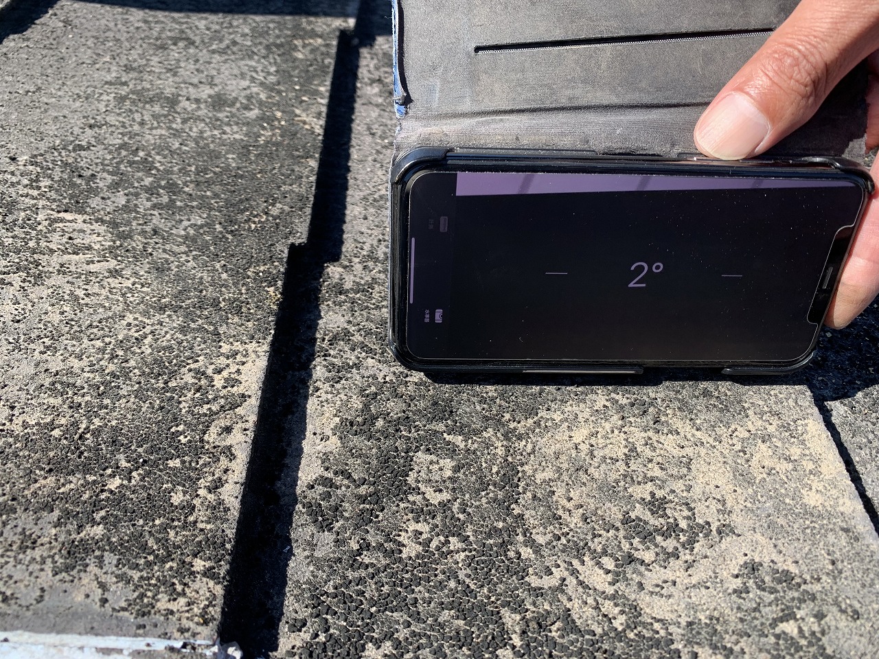 松原市屋根勾配計測