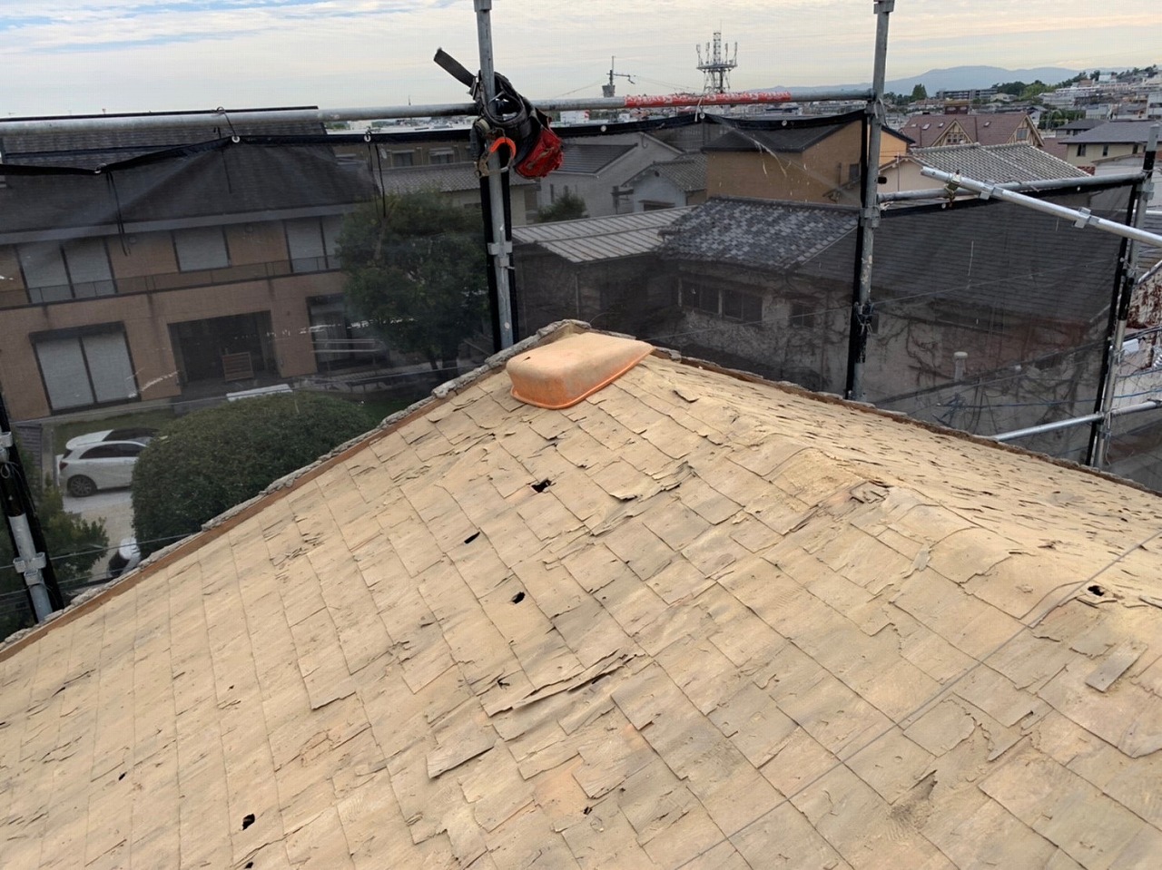 枚方市屋根解体工事