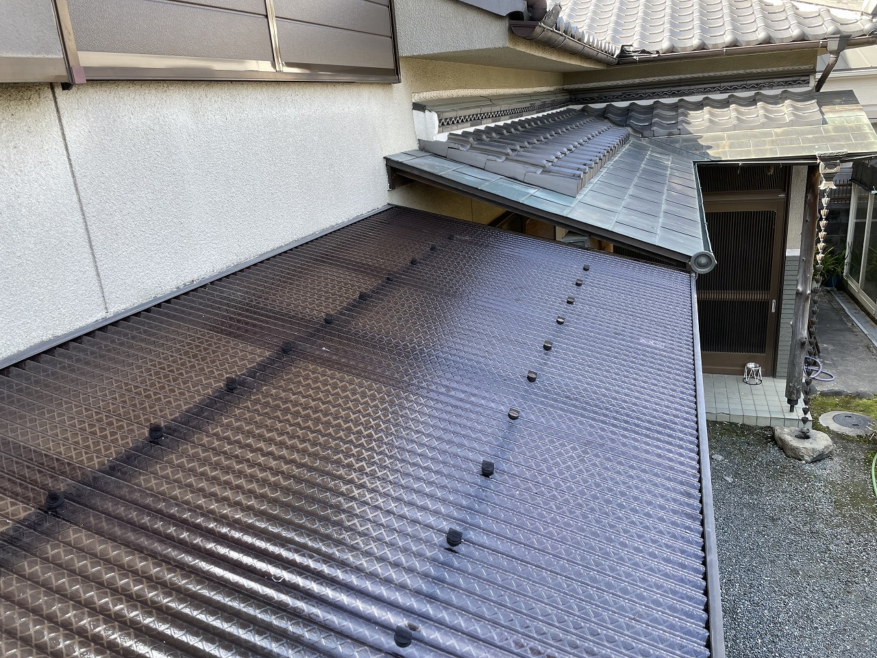 枚方市ポリカ波板張替