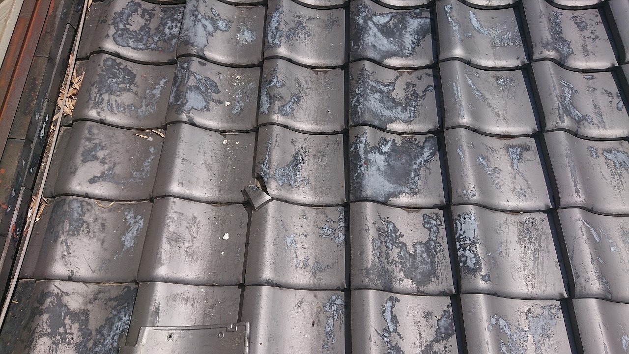 能勢町地瓦かけ