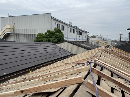 垂木打ち2重野地