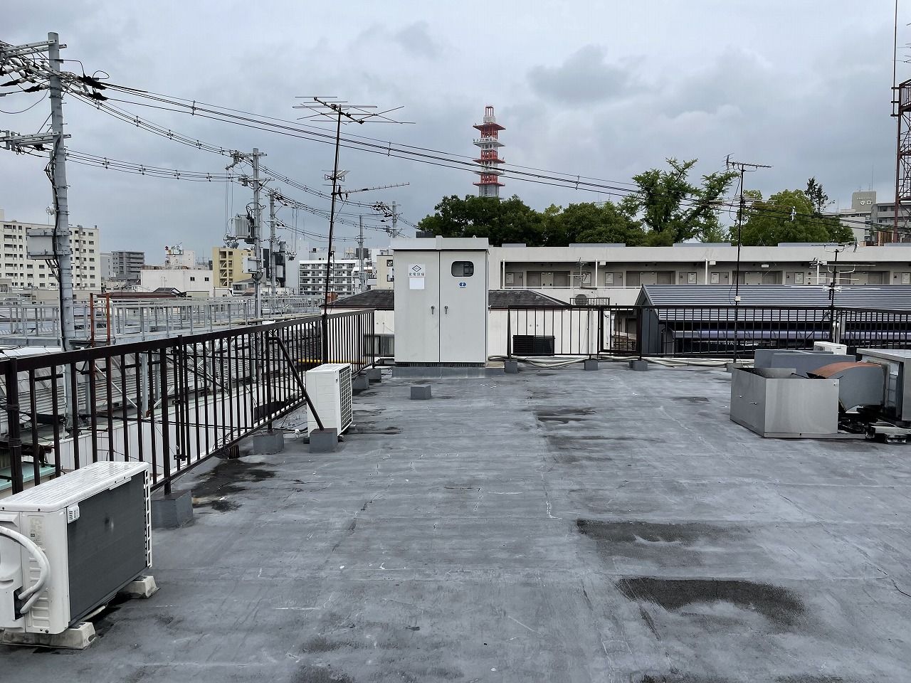 守口市ビル屋上雨漏り
