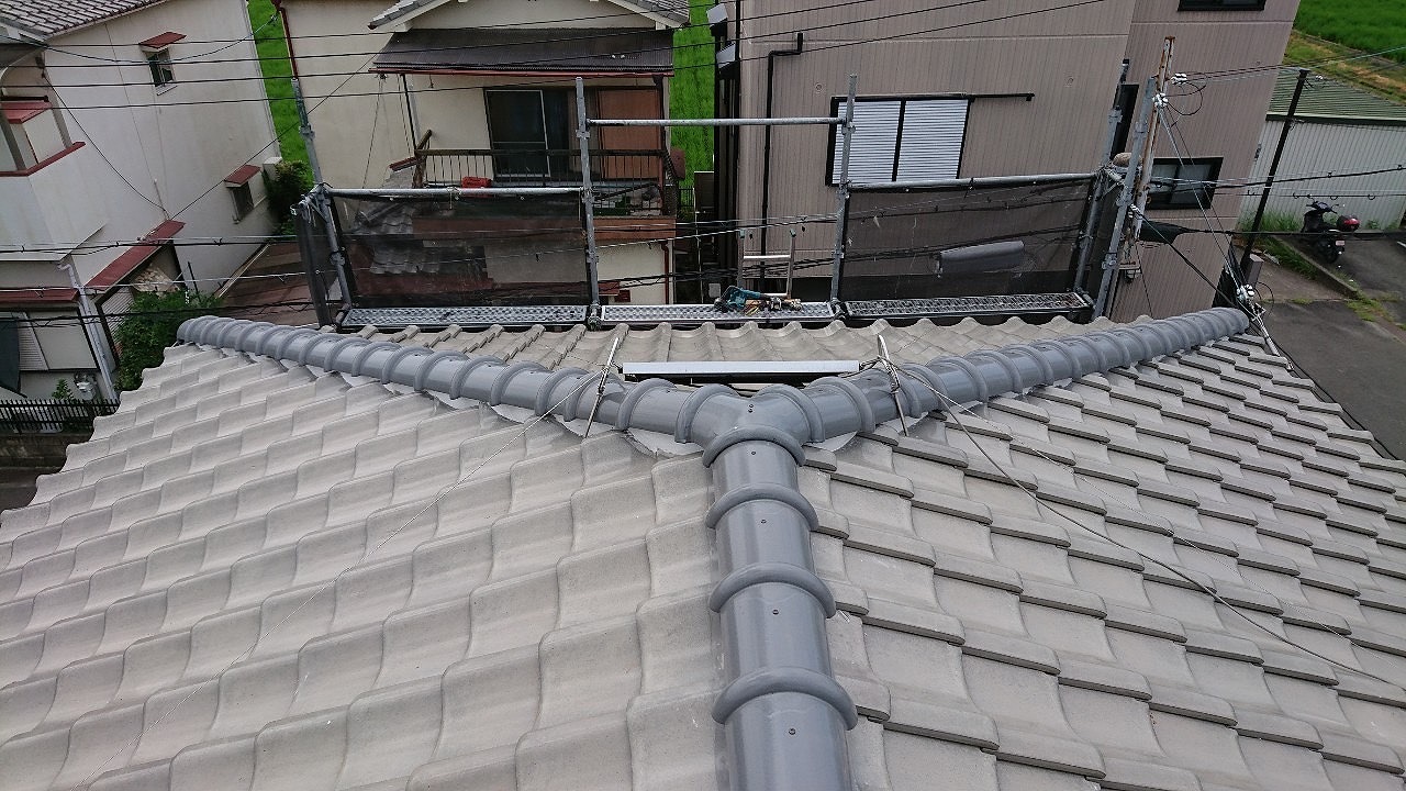 寝屋川市７寸丸伏せ工法