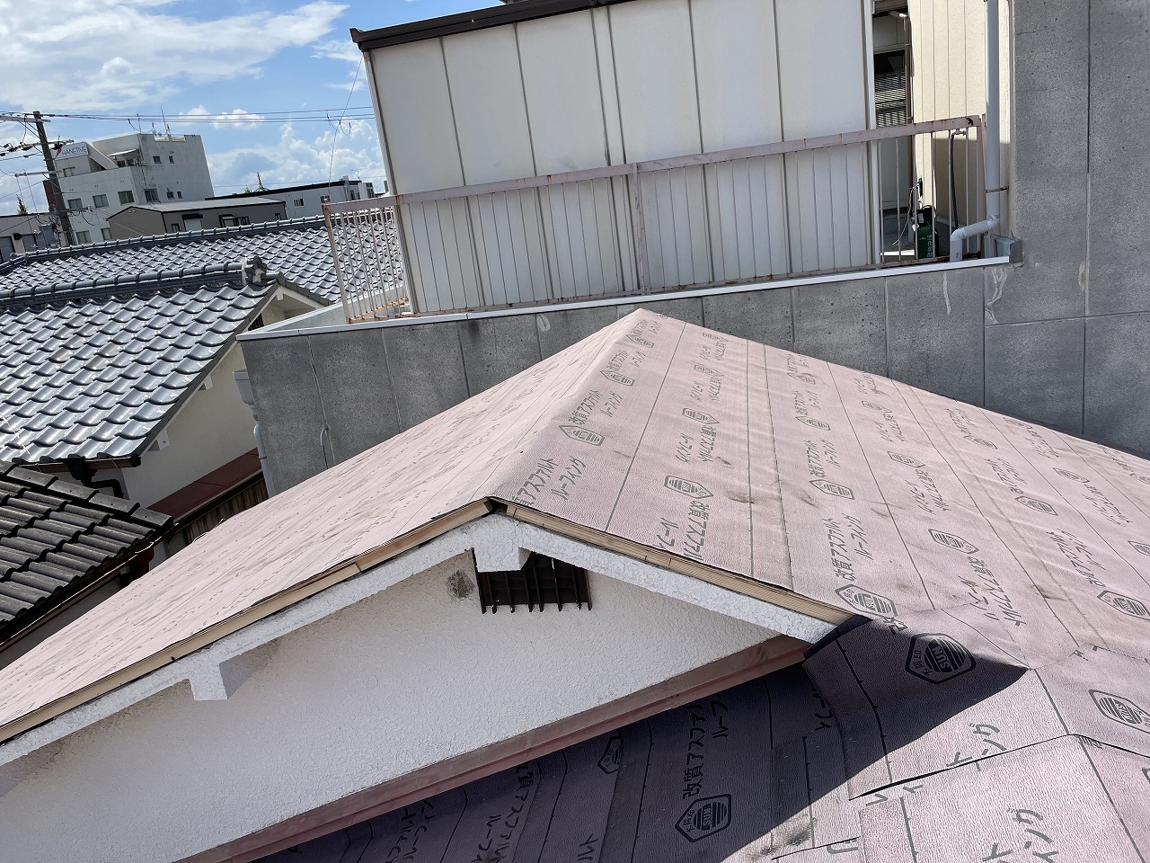 守口市防水ルーフィング貼り