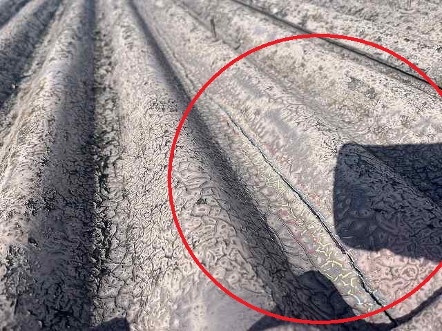 スレート割れ　門真市