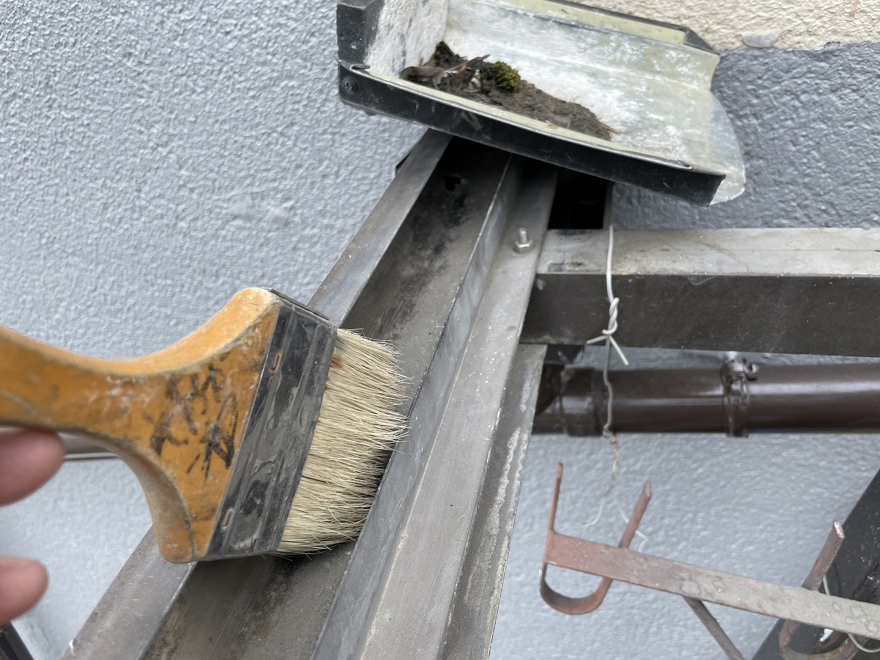 大東市アルミフレーム清掃