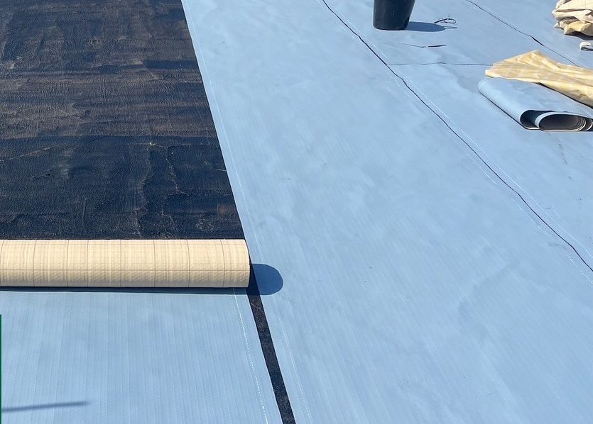 守口市屋上通気シート張り