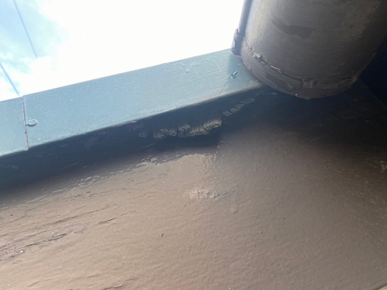 枚方市カラーベスト屋根破風板