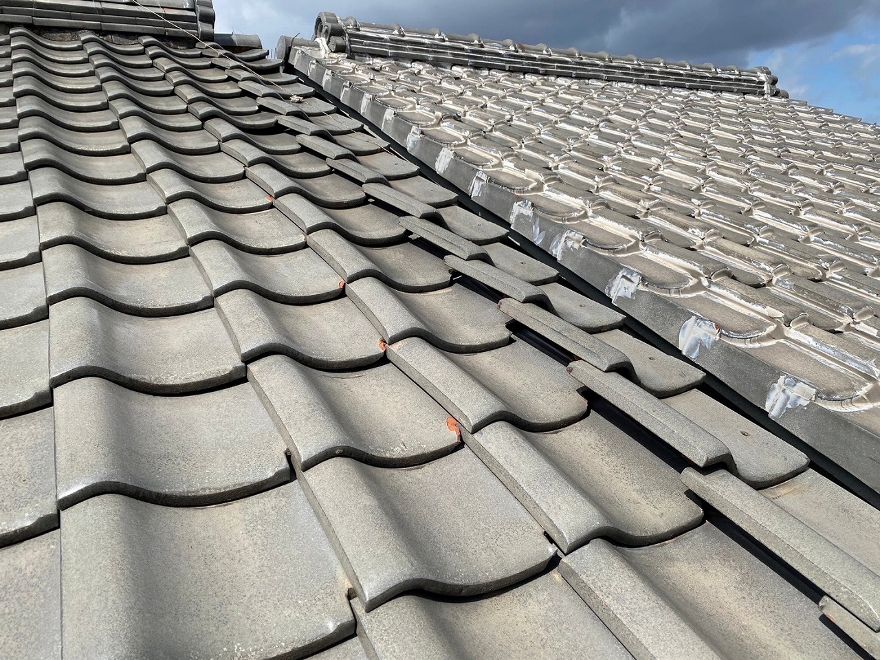 寝屋川市大袖瓦ズレ