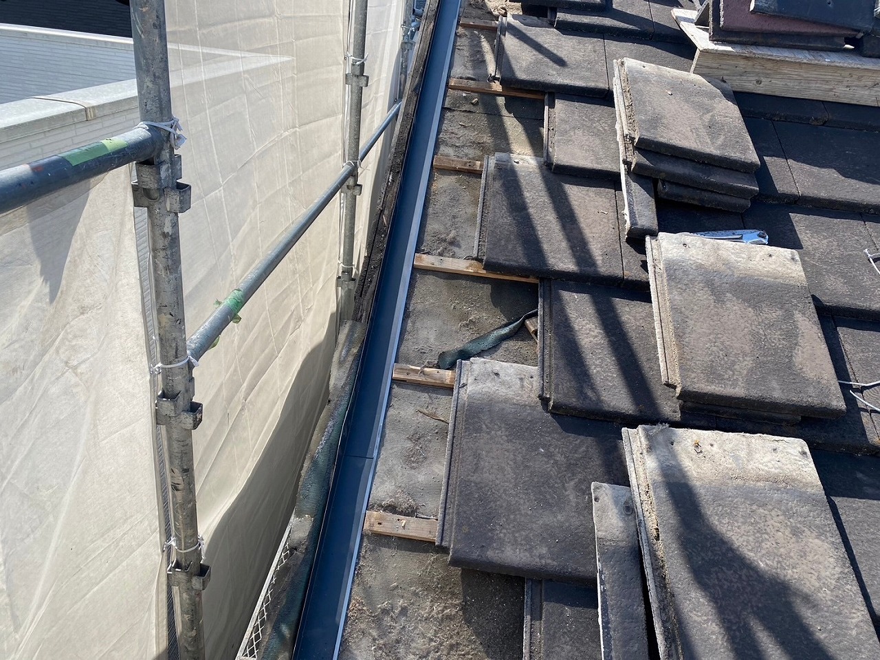 門真市ケラバ水切り板金