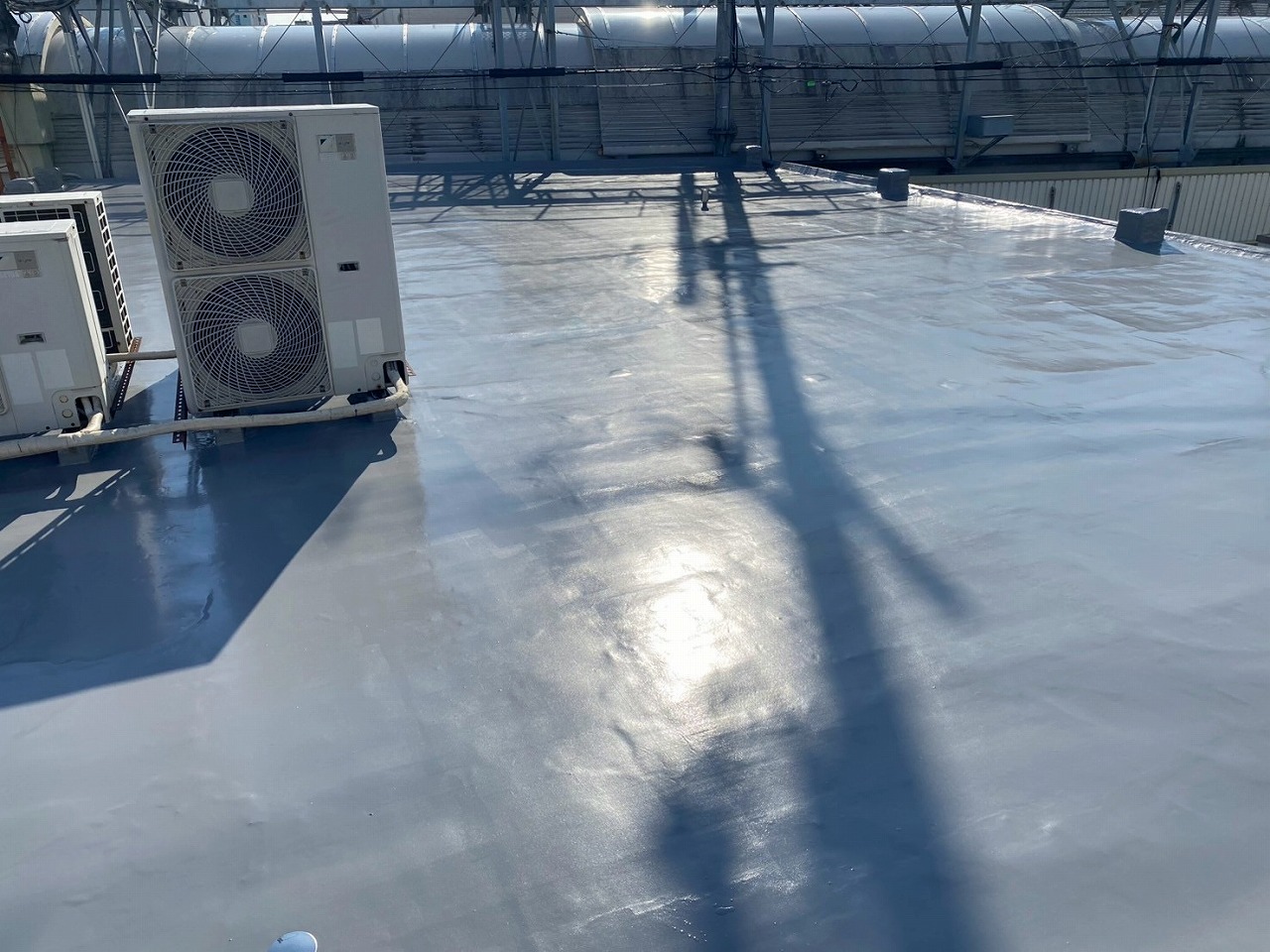 守口市屋上防水工事仕上がり