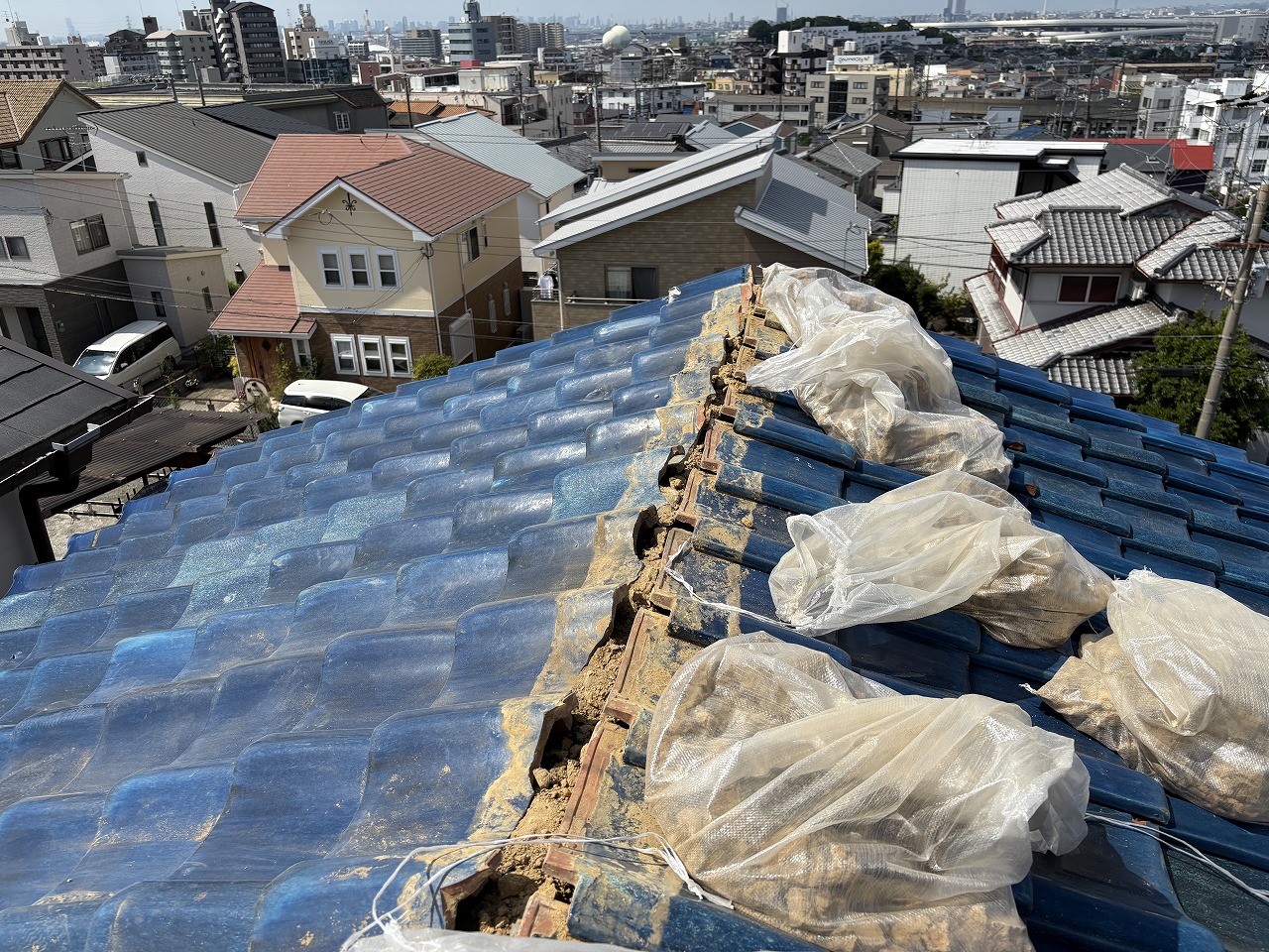 四条畷市棟瓦解体