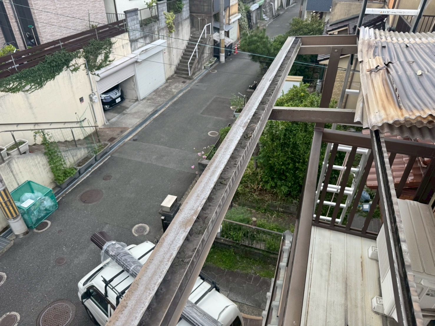 枚方市アルミフレーム掃除