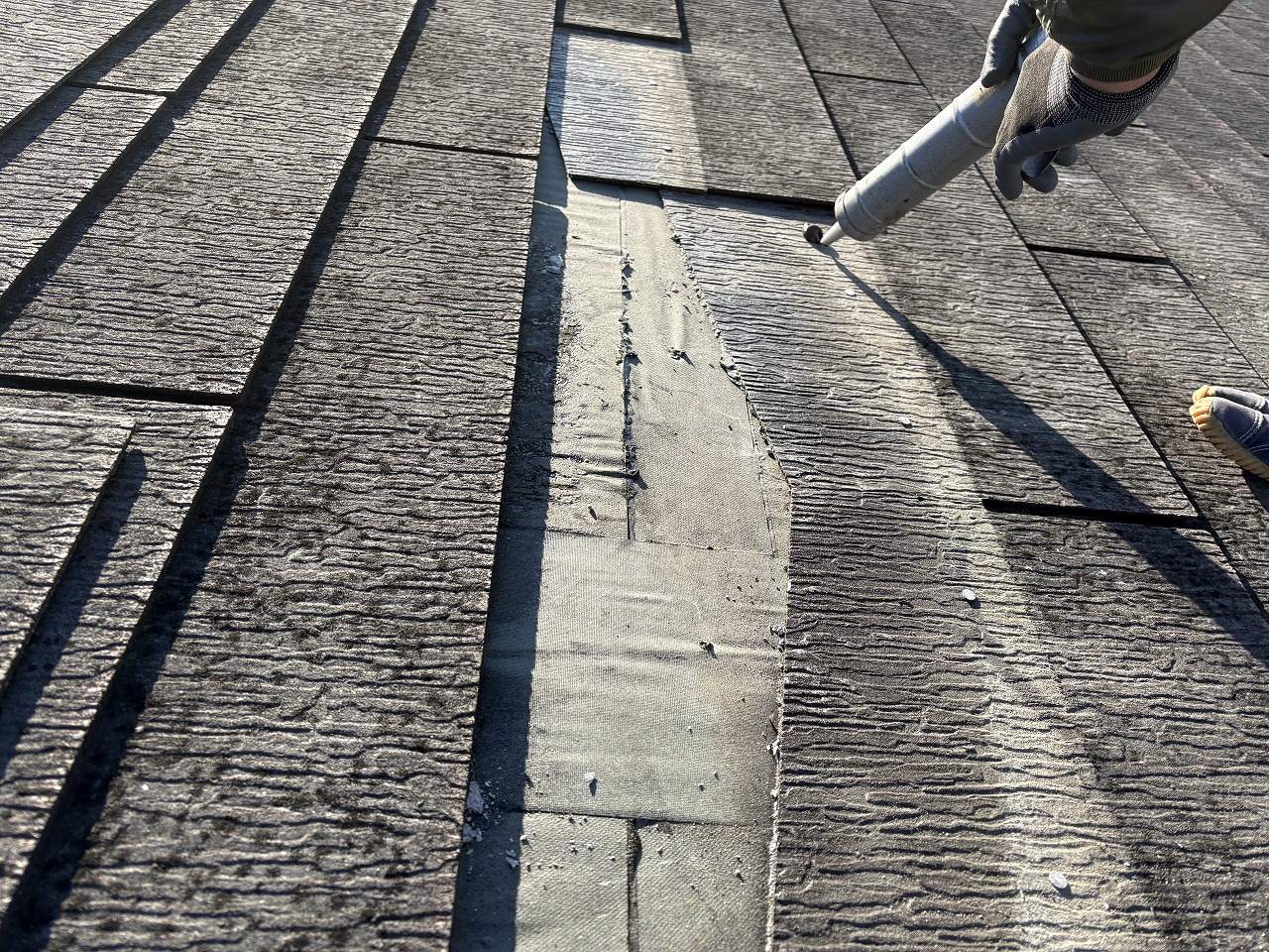 新しいはカラーベストはボンドで接着