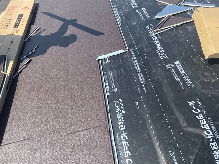 スーパーガルテクト葺上工事