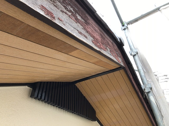 軒天工事　名張市