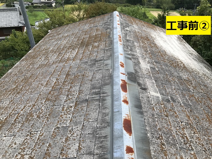 名張市　屋根改修工事前の写真②
