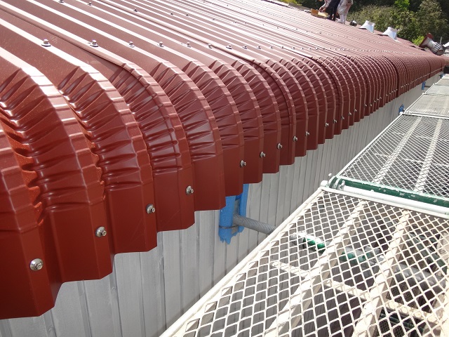 伊賀市MSタフレッシュ軒先R曲げ加工