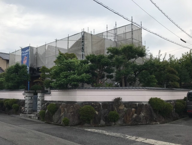 飛散防止ネット 塗装