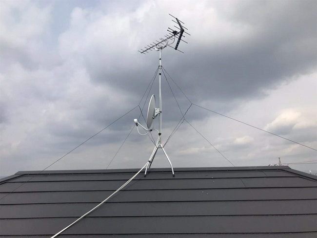 名張市　アンテナ台　取り替え