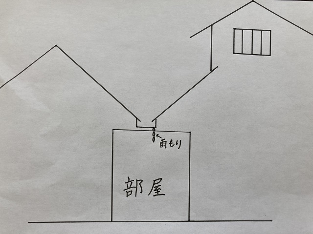 雨漏り　下見