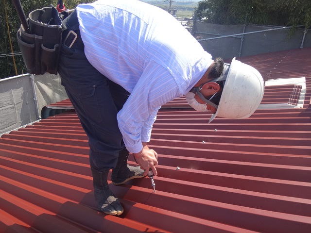 伊賀市スレート屋根葺き替え工事