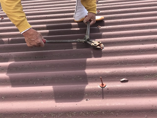 伊賀市　屋根カバー工法　下処理