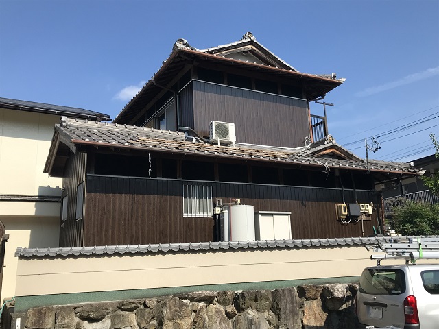 伊賀市　外壁カバー工法　修理後