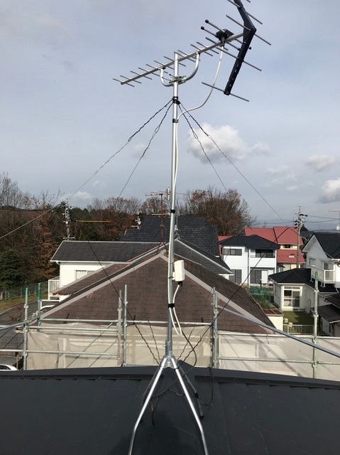 名張市　アンテナ　付け替え後