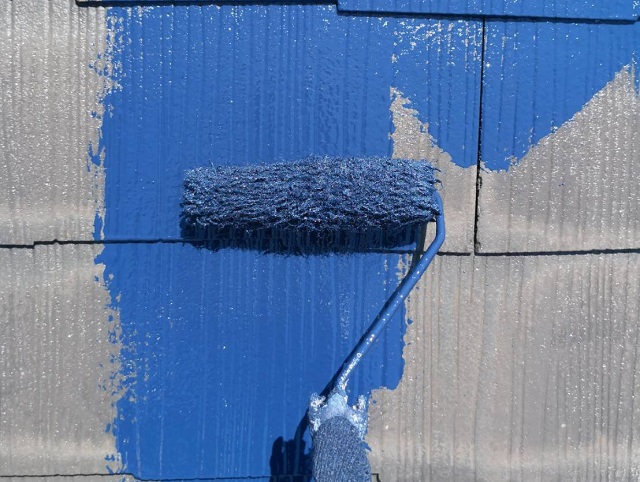 屋根塗装　シーラー後