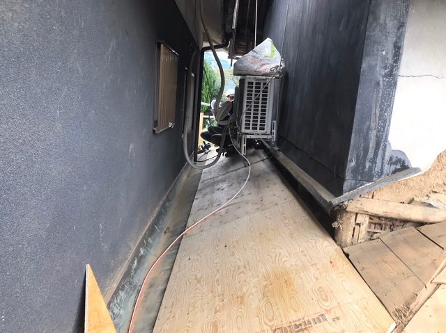 葺き替え　野地板