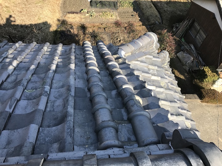 伊賀市　丸流し　葺き直し後